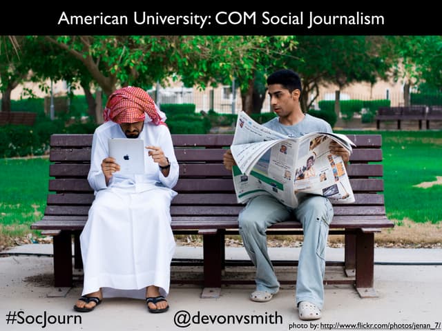 American University Social Journalism