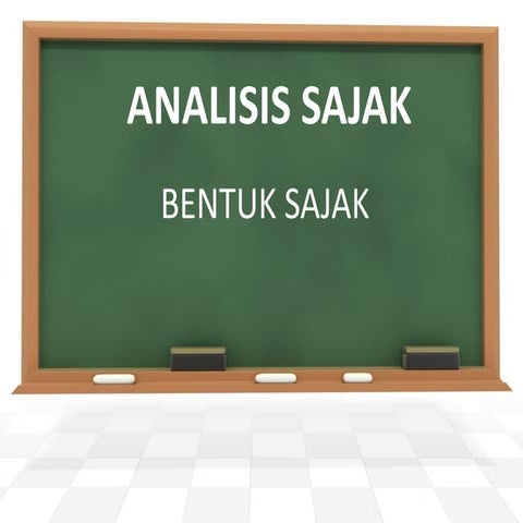 Analisis bentuk sajak