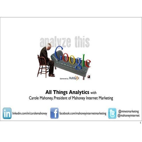 Analyze this  all things analytics- without presenter notes