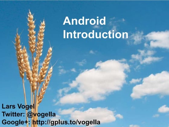 Android Overview (Karlsruhe VKSI)