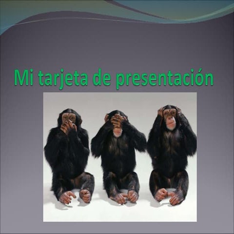 MI TARJETA DE PRESENTACION