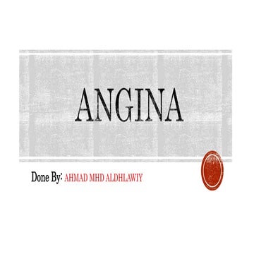 Angina