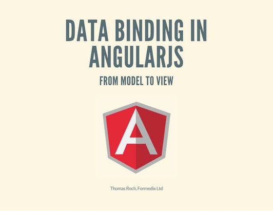 Data binding in AngularJS, from model to view