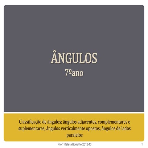 Angulos revisões 7