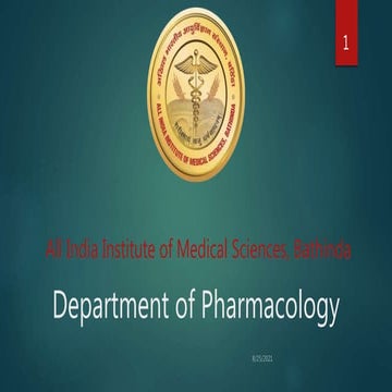 Aspects of Pharmacotherapy, Clinical Pharmacology and Drug Developement
