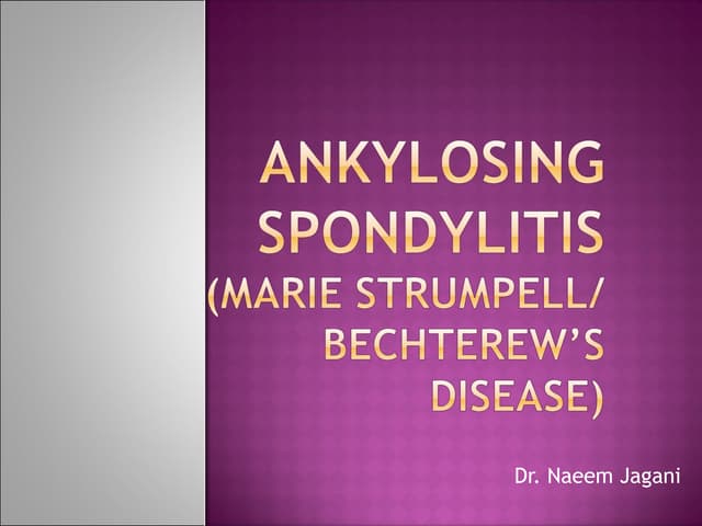 Ankylosing spondylitis pathogenesis