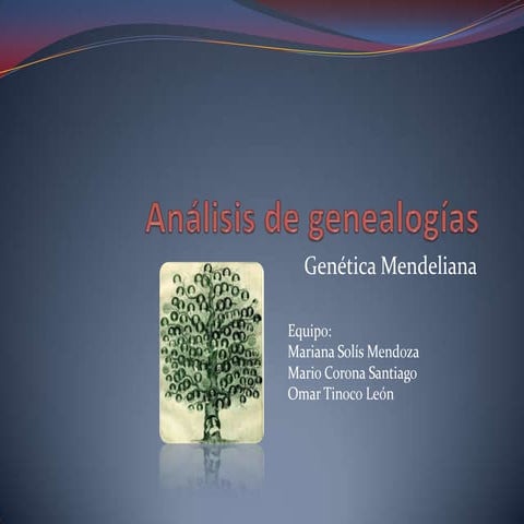 Análisis de genealogías