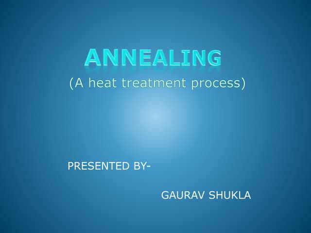 Annealing 