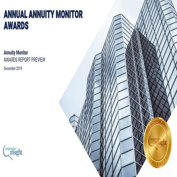 Annuity Monitor Awards 2019 Gold Medal Winners