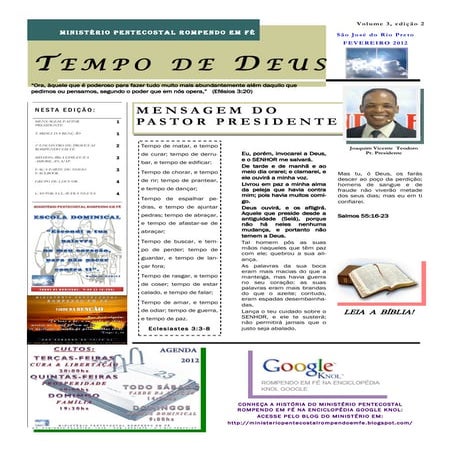 Ano 3 boletim informativo fev 2012