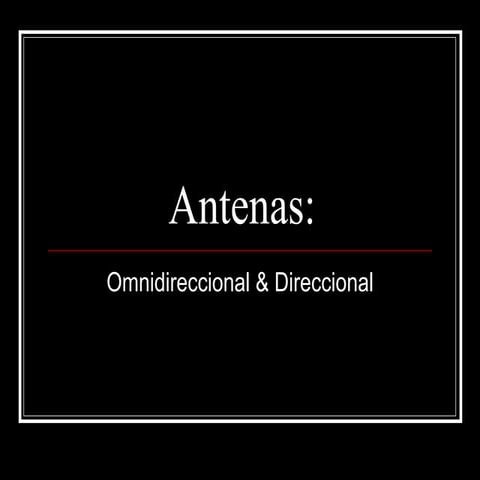 Antenas