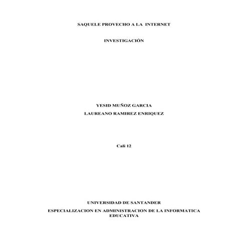 proyecto sobre el buen uso de las tics