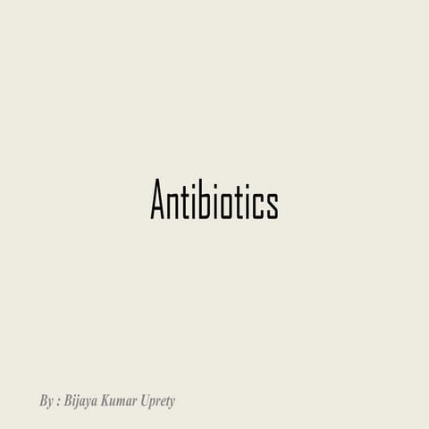 Antibiotics