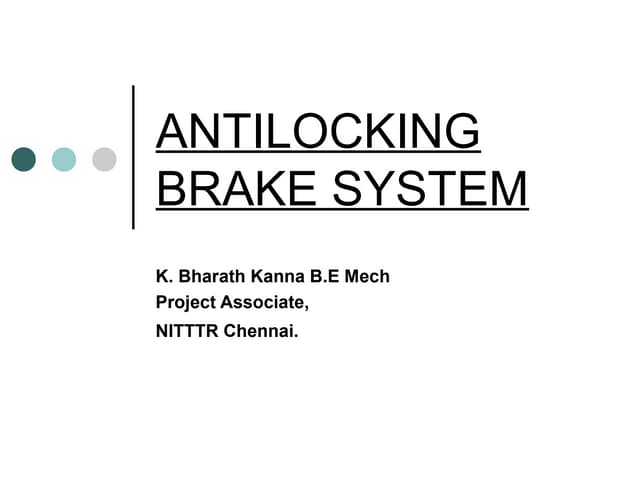 Antilocking brake sys
