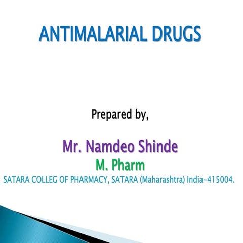 Antimalarial Drugs