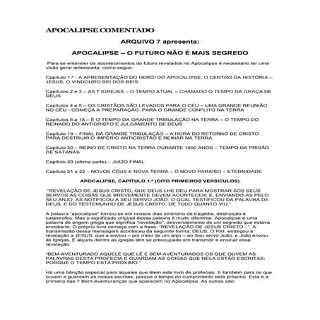 Apocalipse comentado