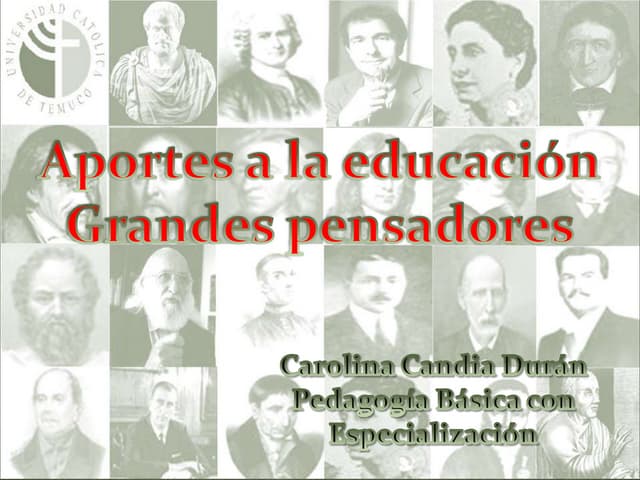 Aporte de grandes educadores 