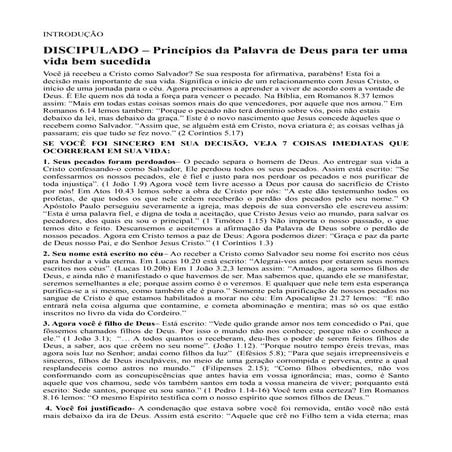 Apostila discipulado