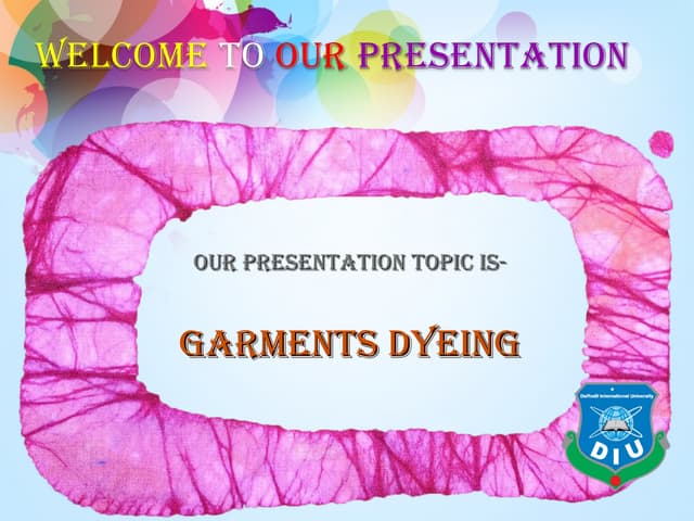 Apparel 3 : Garments Dyeing Process
