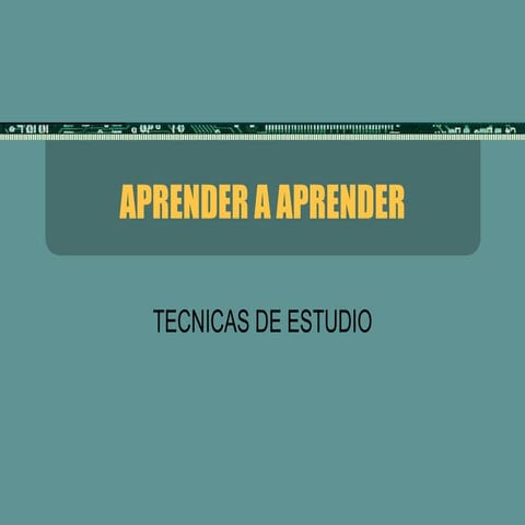Aprender a aprender