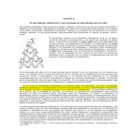 Aprendizaje colaborativo