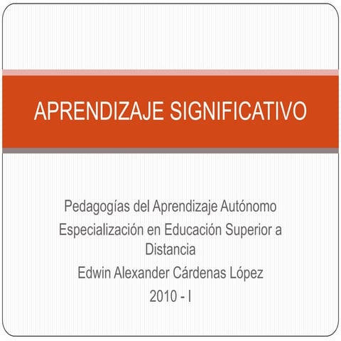 Aprendizaje significativo