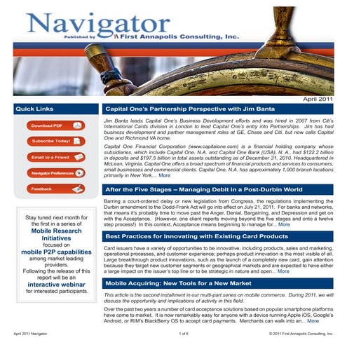 First Annapolis Navigator (April 2011)