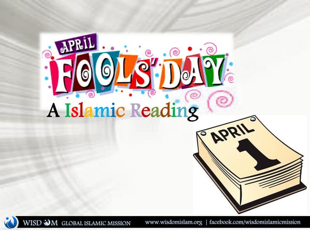 April fool - Islamic perspective