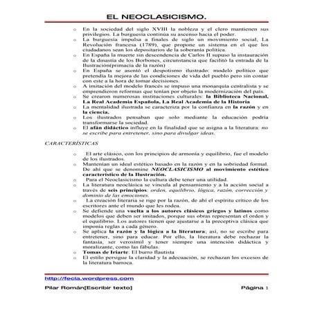 Apuntes Neoclasicismo