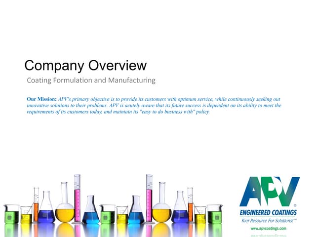 APV Engineered Coatings Company Overview