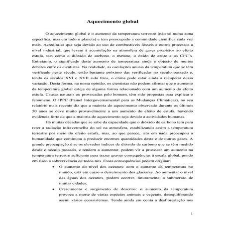 Aquecimento global 3