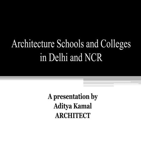 Architecture schools and colleges in delhi and ncr adit
