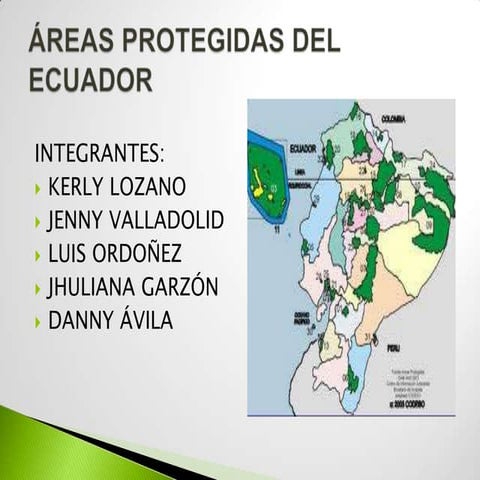 Areas protegidas del_ecuador