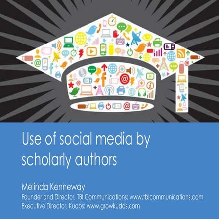 Use of social media by scholarly authors