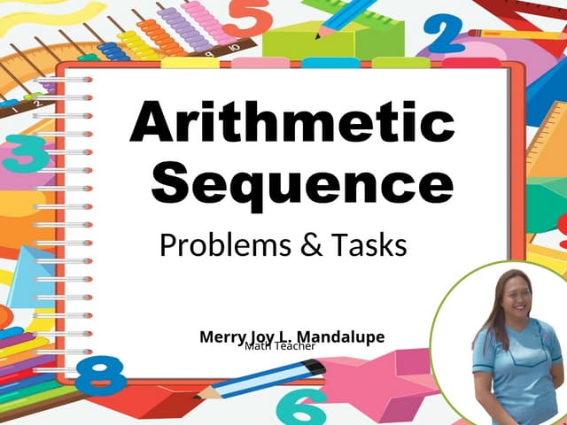 Arithmetic sequence problems sets and tasks