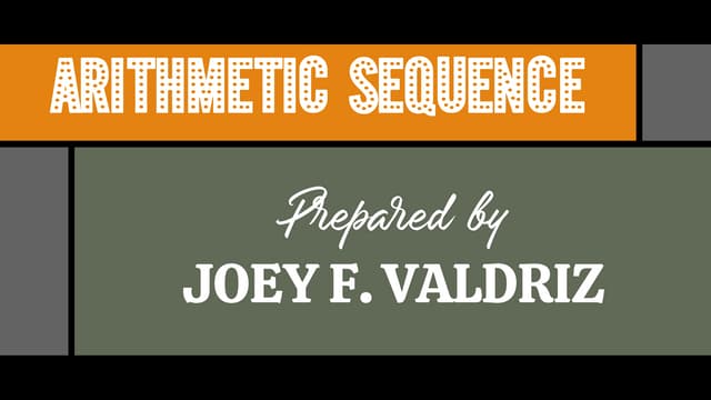 Arithmetic Sequence
