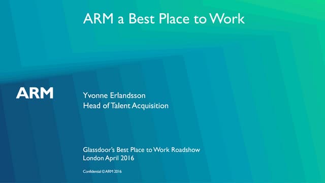 London Best Places to Work Roadshow | ARM