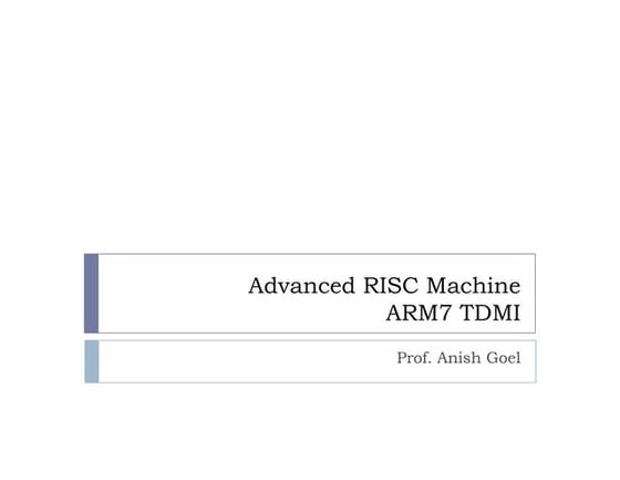 Arm Lecture