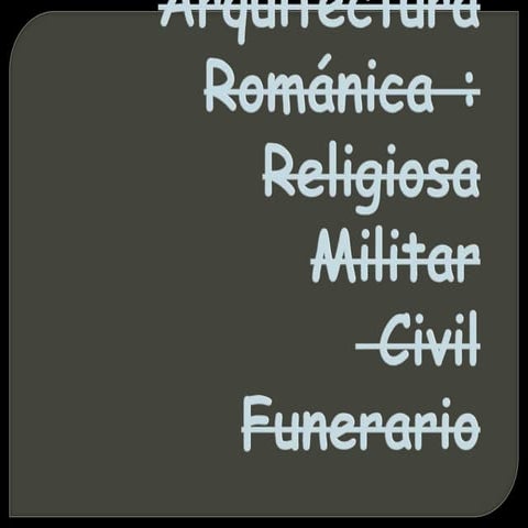 Arquitectura Romanica