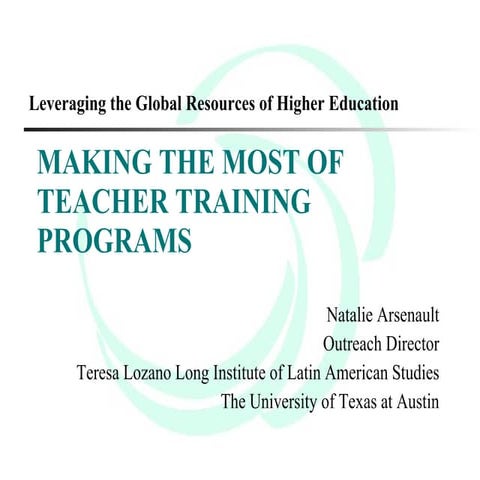 Making The Most Of Teacher Training Programs