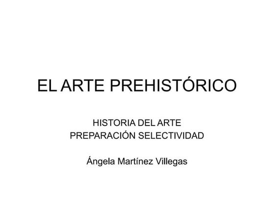 Arte Prehistórico