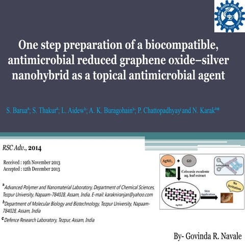RSC Adv. Article presentation