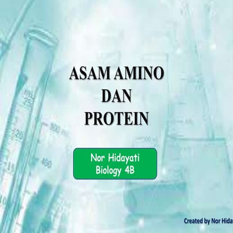 Asam amino, protein dan enzim
