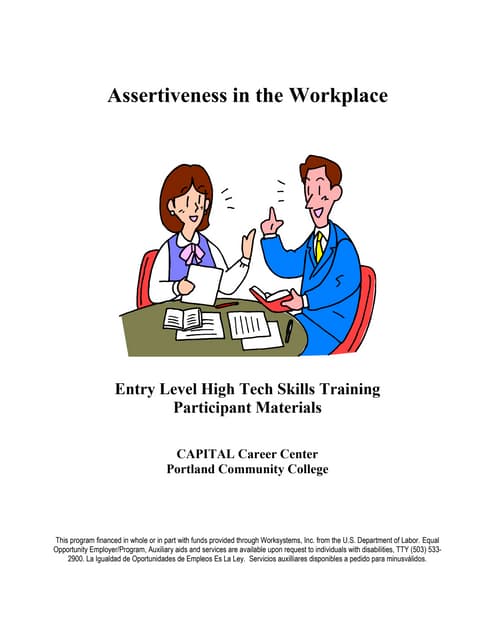 Assertiveness in the Workplace