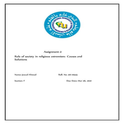 Religious Extremism in Pakistan: Causes and Solutions