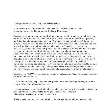 Assignment 2 Policy IdentificationAccording to the Coun.docx