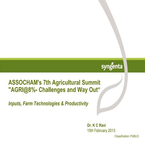 Krishi Jagran Assocham Agricultural Summit 