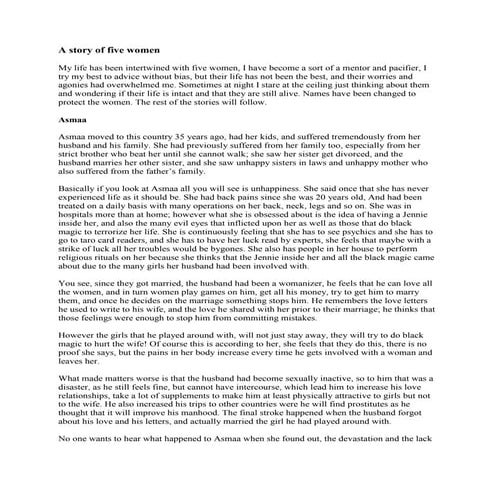 A story of five women ingenio