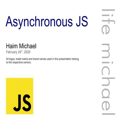 Asynchronous JavaScript Programming