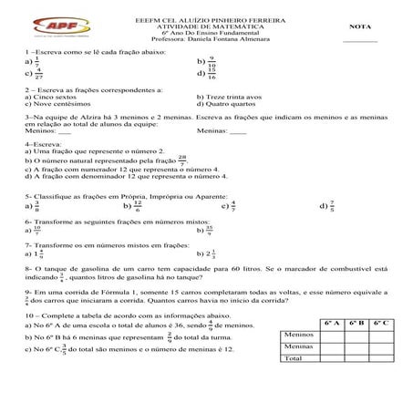 Atividade de revisão